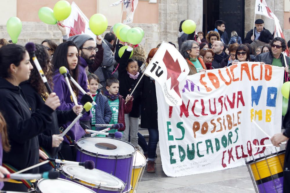 Protesta de educadores de infantil y especial