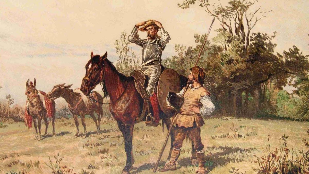 Ilustración de una de las ediciones de el «Quijote»