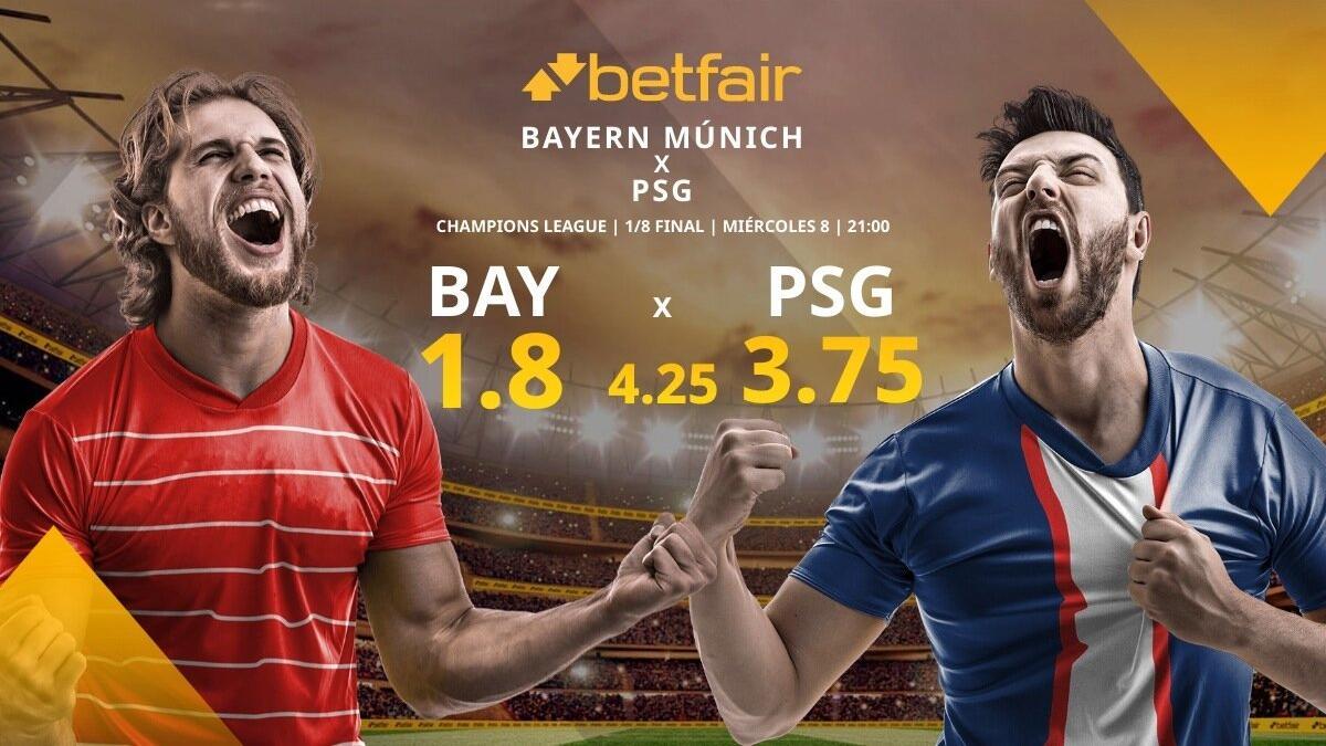 Bayern de Múnich vs. PSG: alineaciones, horario, TV, estadísticas y pronósticos