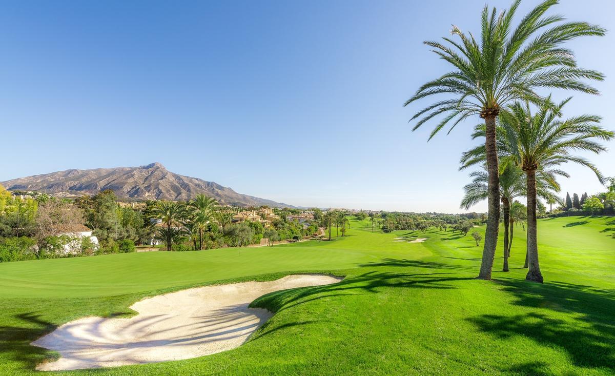 Uno de los campos de golf ubicado en Marbella
