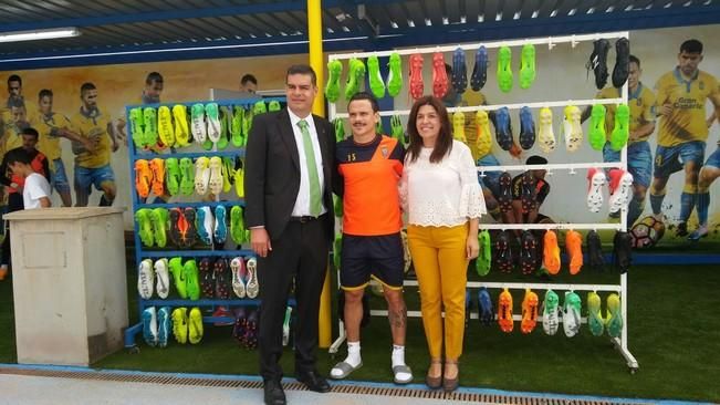 Entrenamiento de la UD Las Palmas en el campo de fútbol de El Hornillo