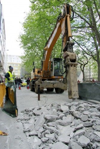 Comienza la reforma de la plaza de As Conchiñas