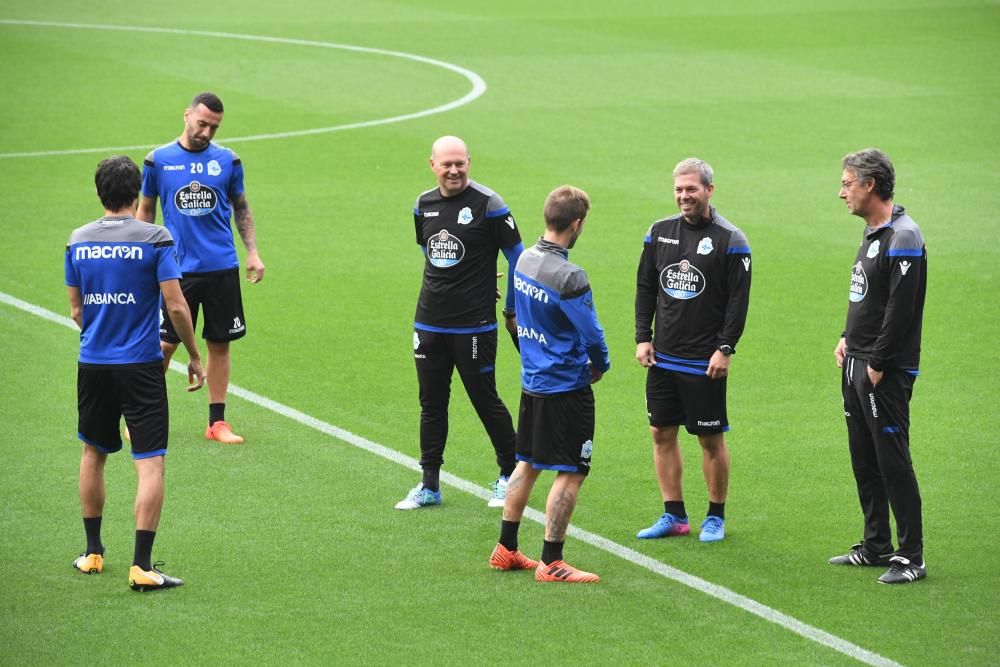 El Dépor entrena en Riazor para recibir al Getafe