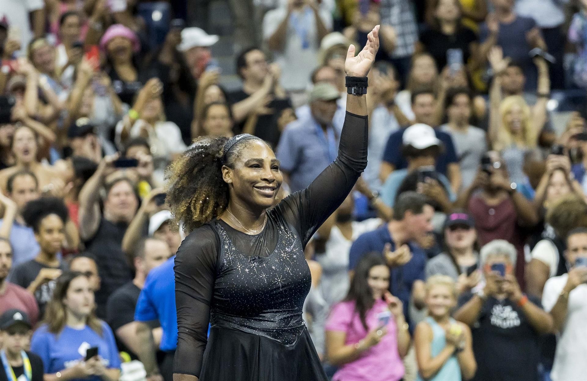 Serena Williams, tras eliminar a Danka Kovinic en la primera ronda del Abierto de EEUU.