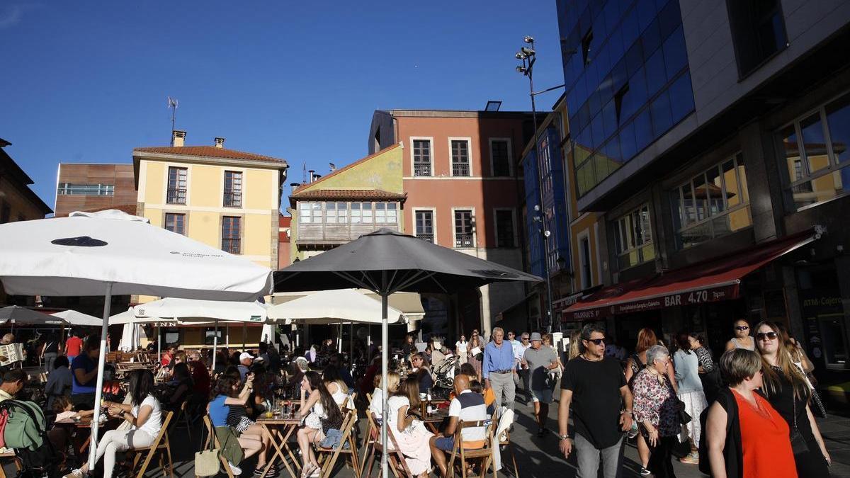 Terraceo en Gijón.
