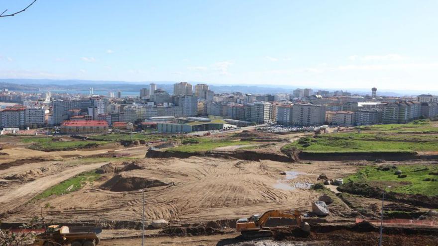 Obras de urbanización en San Pedro de Visma. | Iago López