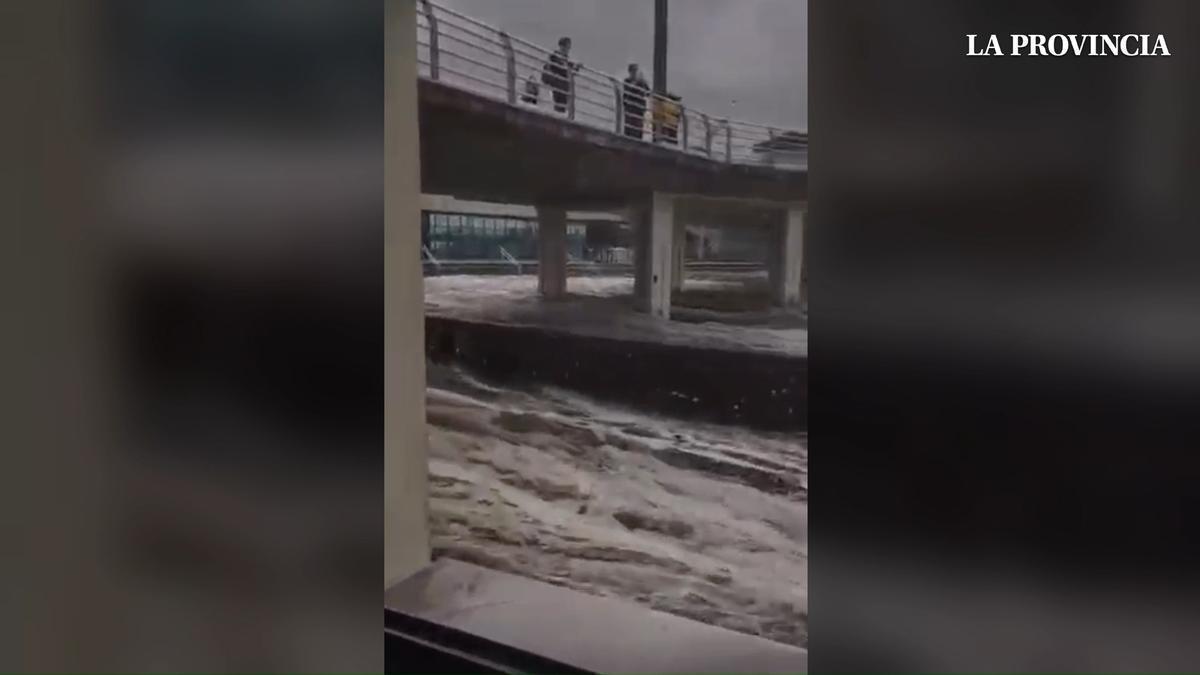 Efectos de la borrasca Therese en Las Canteras