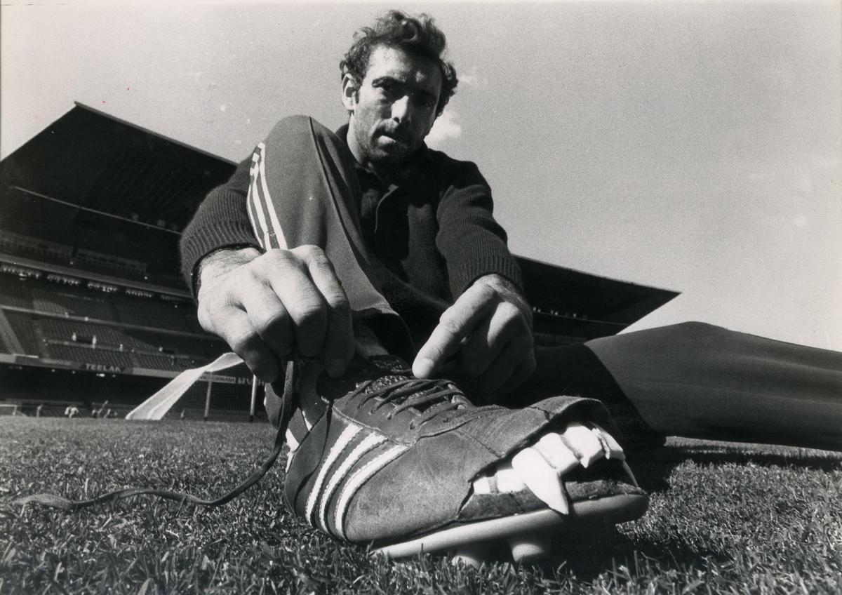 Enrique Castro 'Quini', en una imagen de su última etapa en el FC Barcelona.