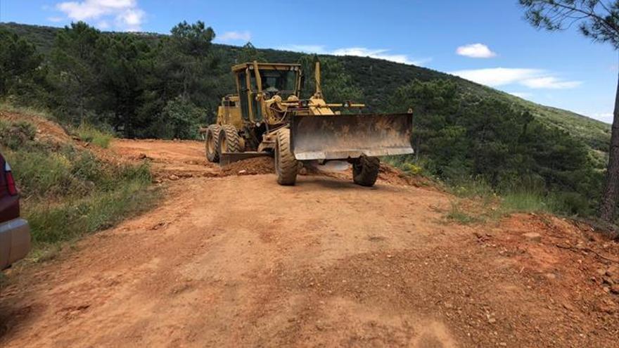 Reparación de las pistas forestales del monte público