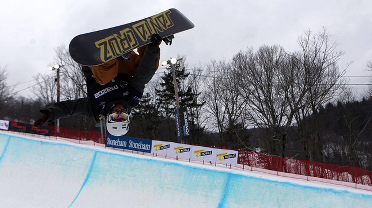 Rubén Vergés, en una competició a Stoneham-et-Tewkesbury (Canadà), al gener.