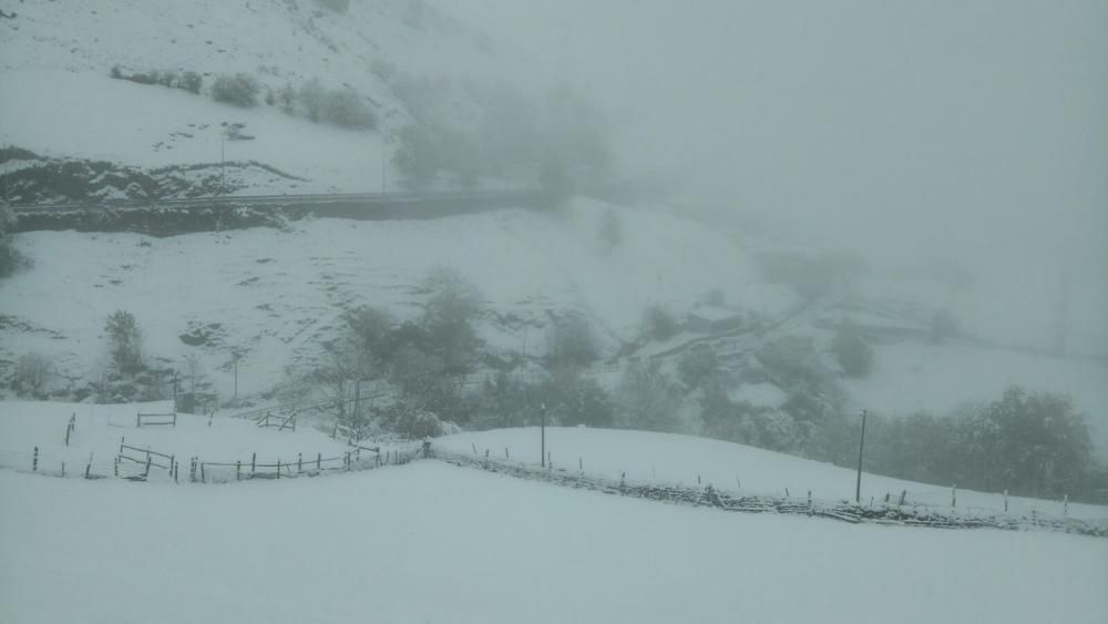 Ola de frío y nieve en Asturias