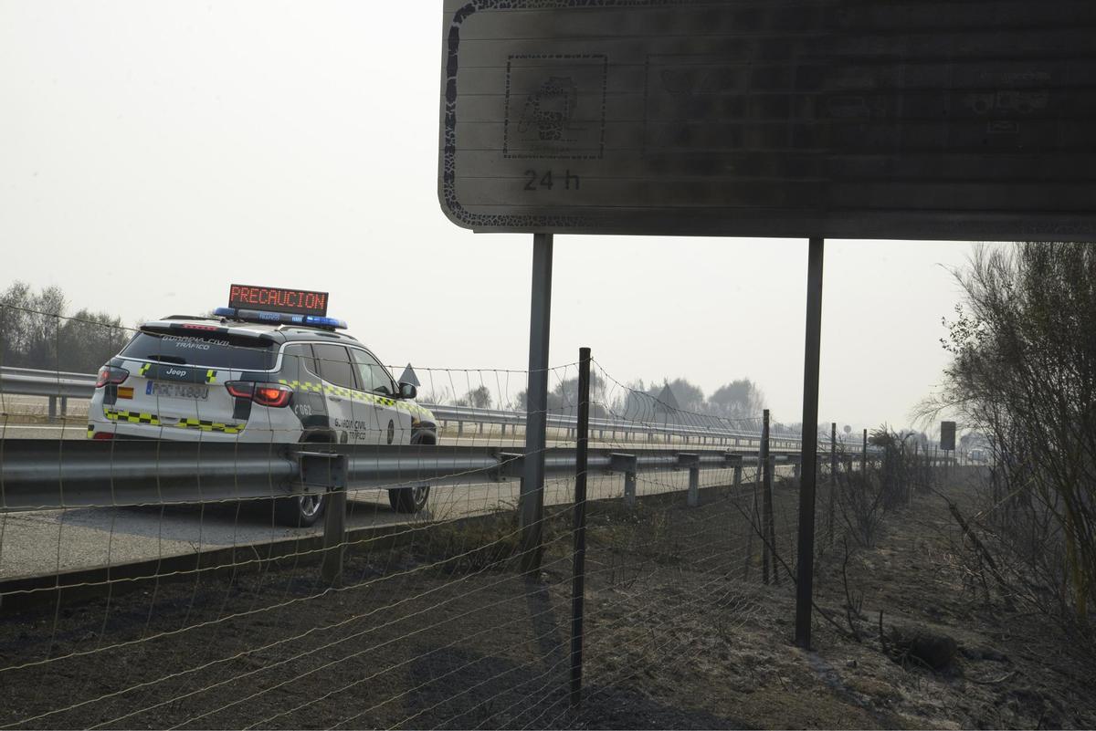 Vigilancia de la A-52 en un punto de la provincia de Ourense