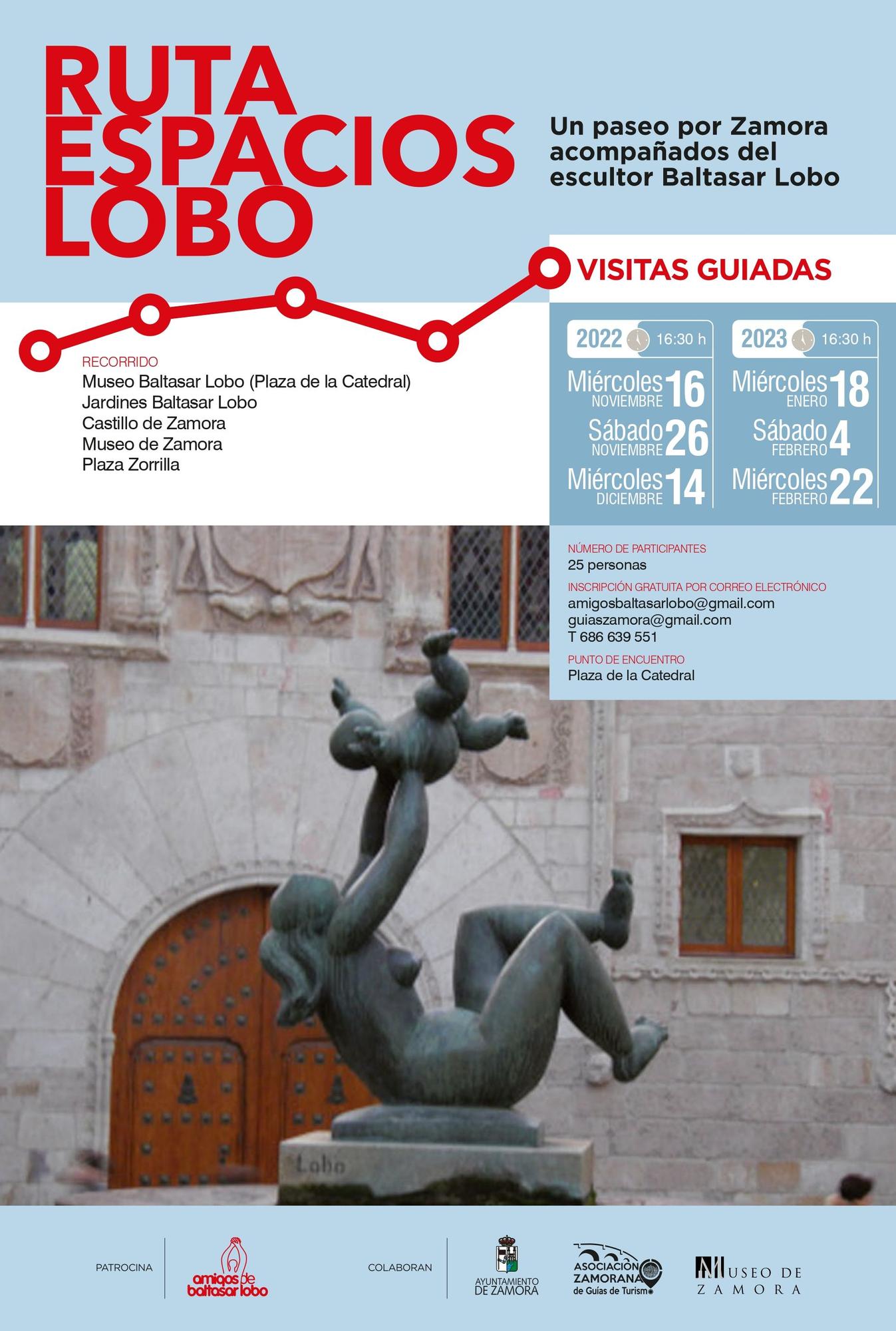 Visitas guiadas para conocer la obra de Baltasar Lobo en Zamora.