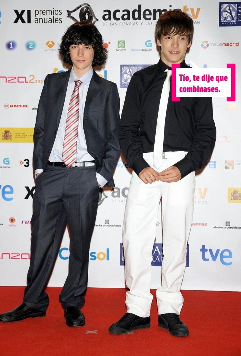 Ricardo Gómez y Santiago Crespo en los premios de la ATV en 2009