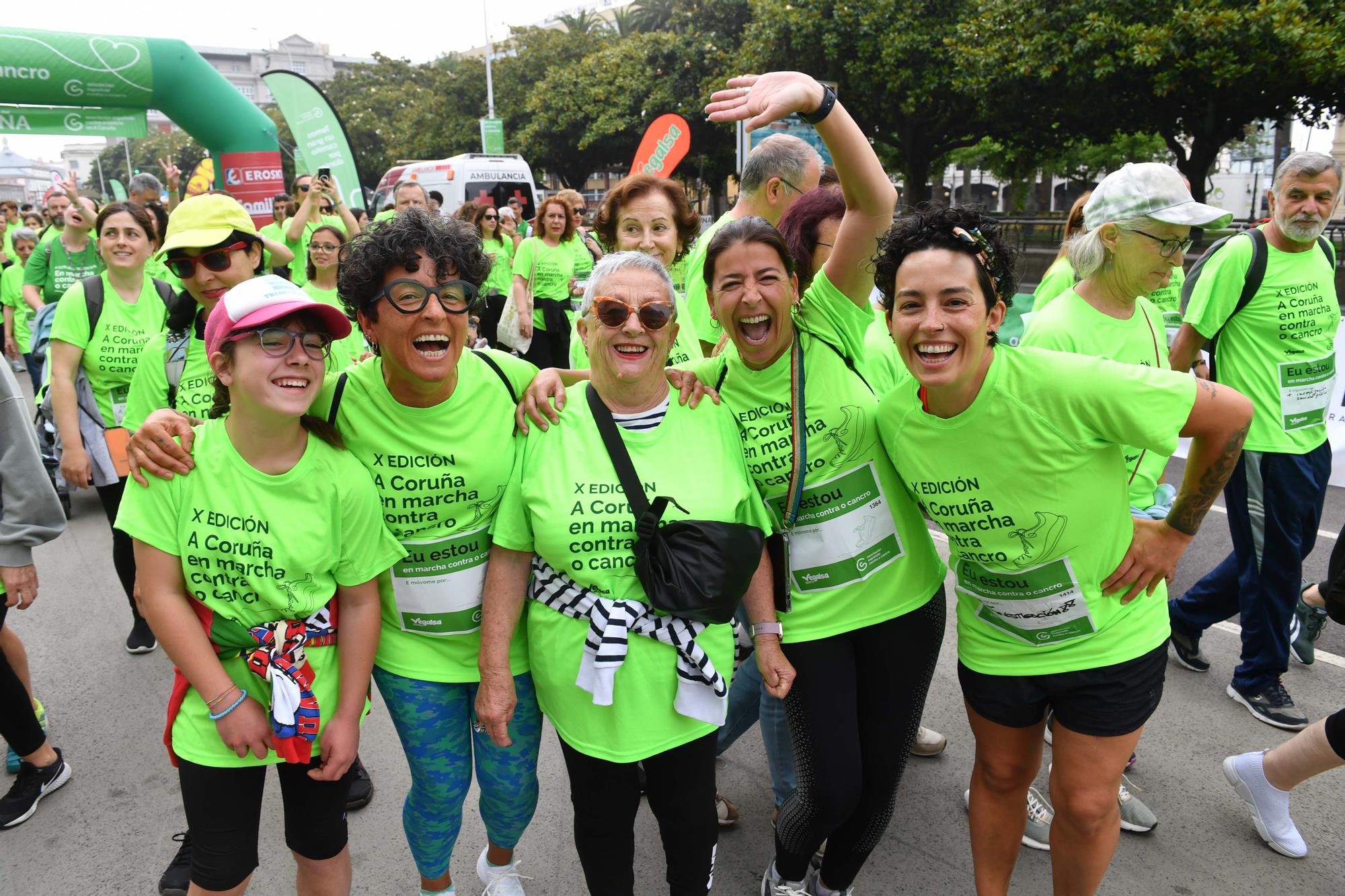 Más de 2.400 participantes en la Andaina Solidaria Contra o Cancro en A Coruña