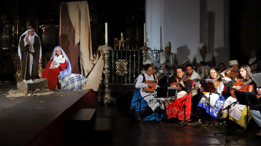 Los coloquios de la infancia de Jesús se representa en la Iglesia de la Merced