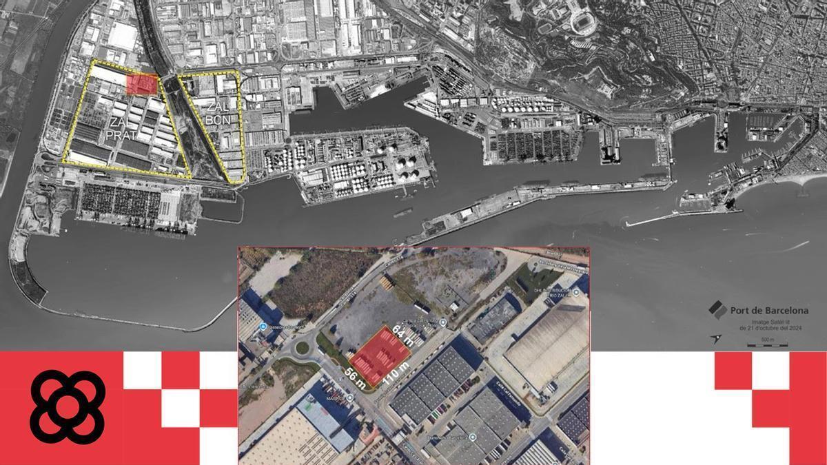 Ubicación del esapcio de la ZAL Port donde se situará la futura hidrogenera.