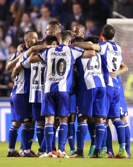 El partido entre el Deportivo y el Sporting, en imágenes