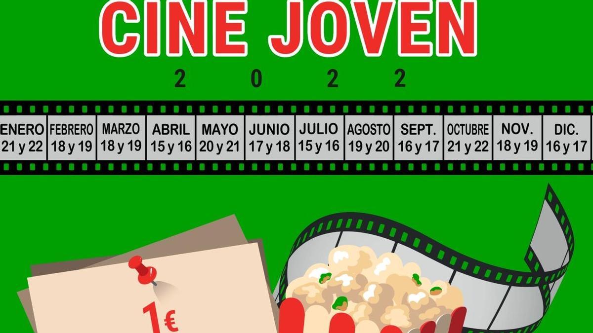 Cartel del programa municipal &quot;Cine Joven&quot;.