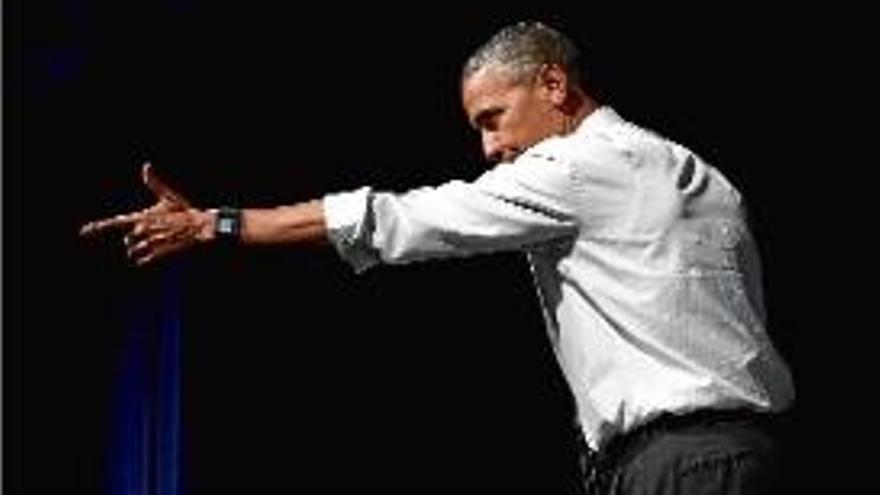 Obama durant la seva intervenció a la Cimera Global d&#039;Emprenedors.