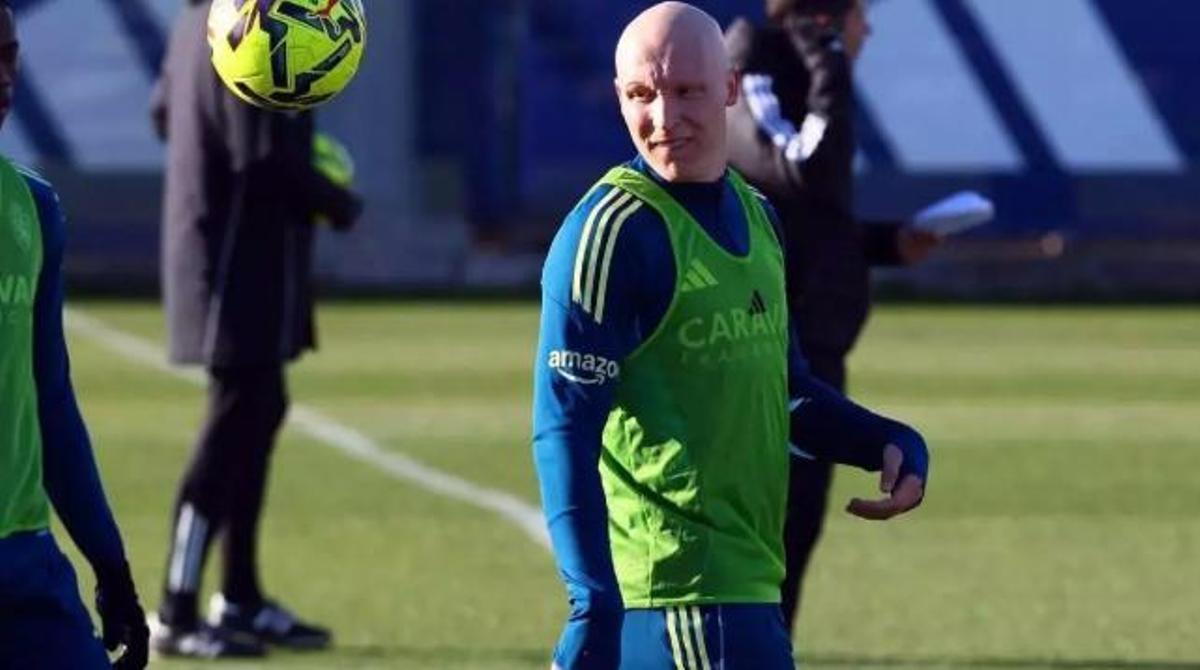 Valery Fernández en un entrenament.