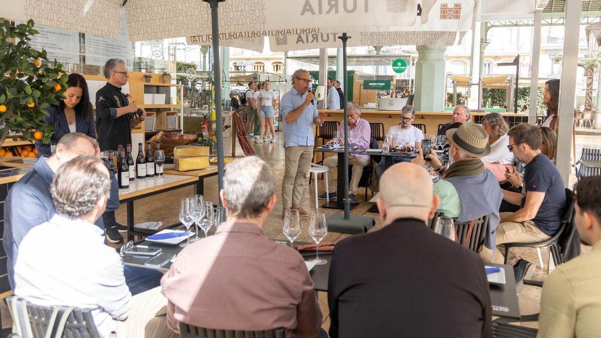 Julián Mendoza, durante la presentación de sus nuevos vinos en Mi Cub.