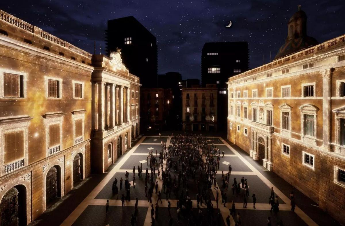 BCN substitueix el pessebre de Sant Jaume per un espectacle de llums