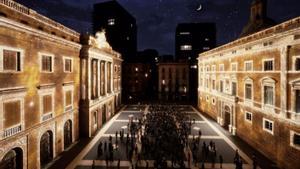 BCN substitueix el pessebre de Sant Jaume per un espectacle de llums
