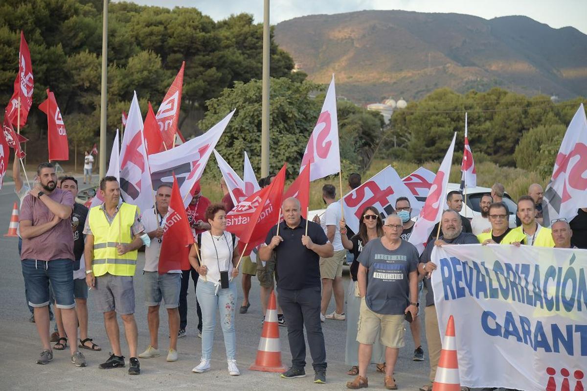 Huelga de los trabajadores de Repsol en Cartagena
