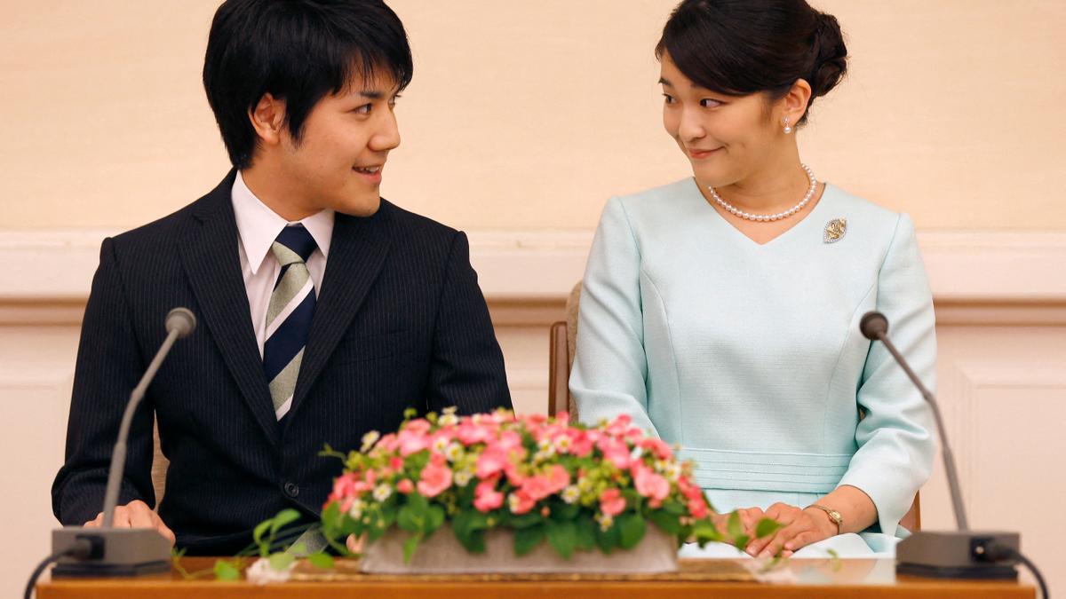 Japón princesa Mako y su novio Kei Komuro