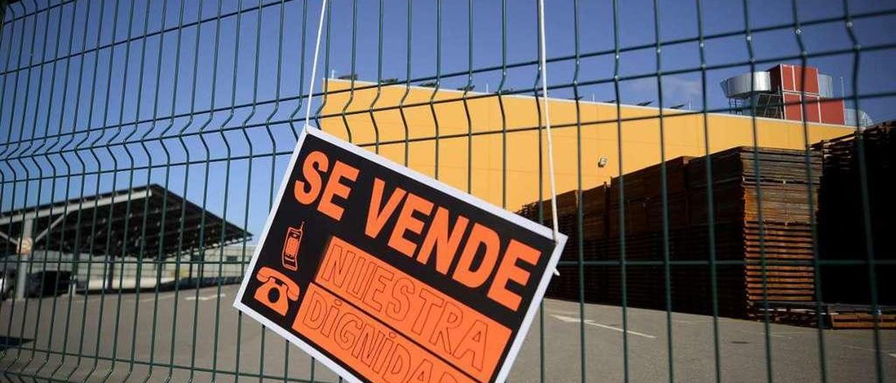 El cierre de T-Solar provocó uno de los mayores conflictos laborales de la crisis en Ourense. // Brais Lorenzo