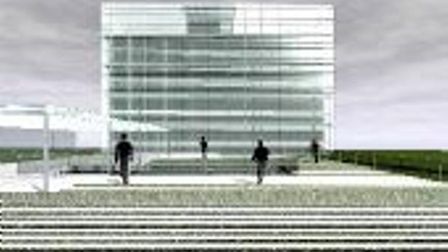 Un gran edificio cúbico de cristal albergará las oficinas de la Expo