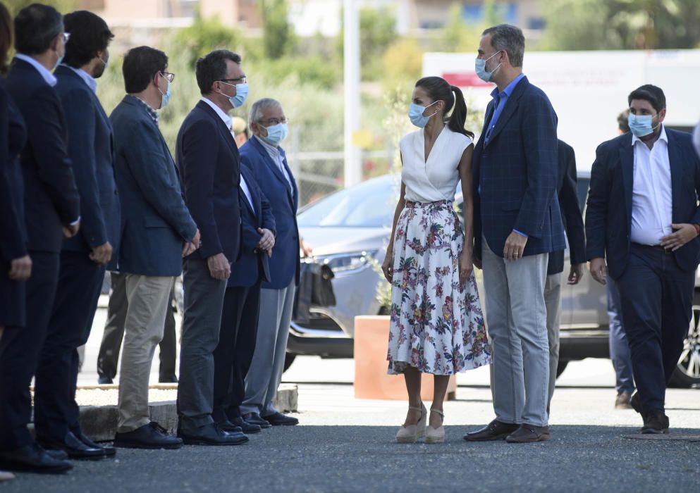 Visita del rey Felipe VI y la reina Letizia al IMIB en Murcia