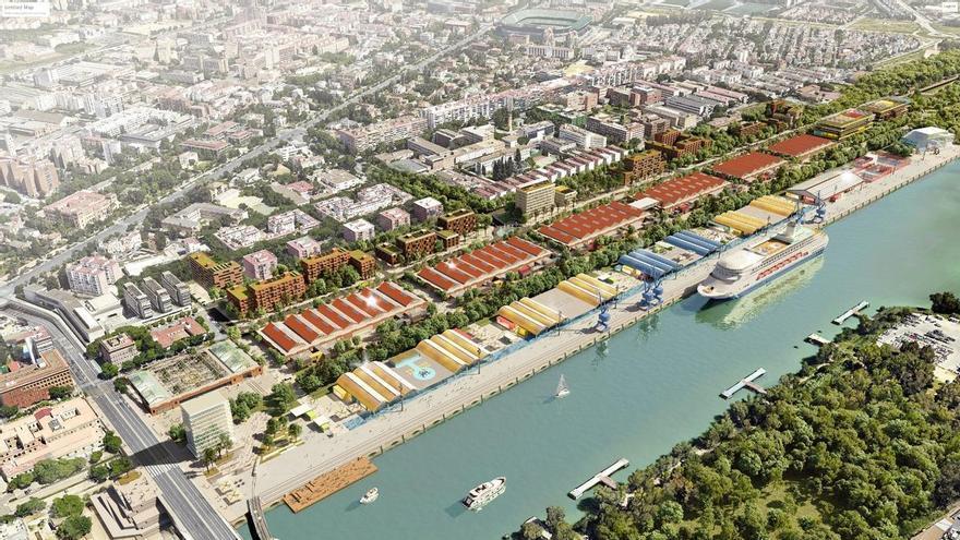 Autorización definitiva para el nuevo barrio del Puerto de Sevilla: albergará 700 viviendas en torres de 14 plantas