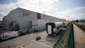 Archivo - Fachada de la planta de Talgo, a 29 de agosto de 2024, en Rivabellosa, Álava, País Vasco (España).