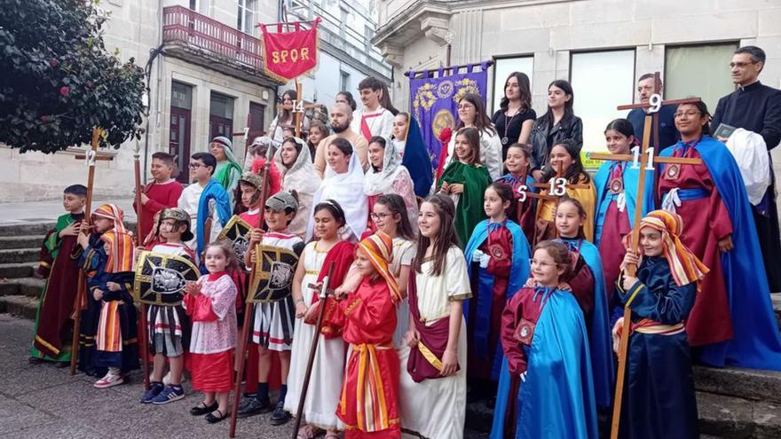 Vía Crucis infantil celebrado el domingo.   | // FDV