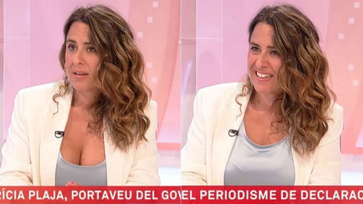 El &quot;extraño caso del escote&quot; de Patricia Plaja en TV-3.