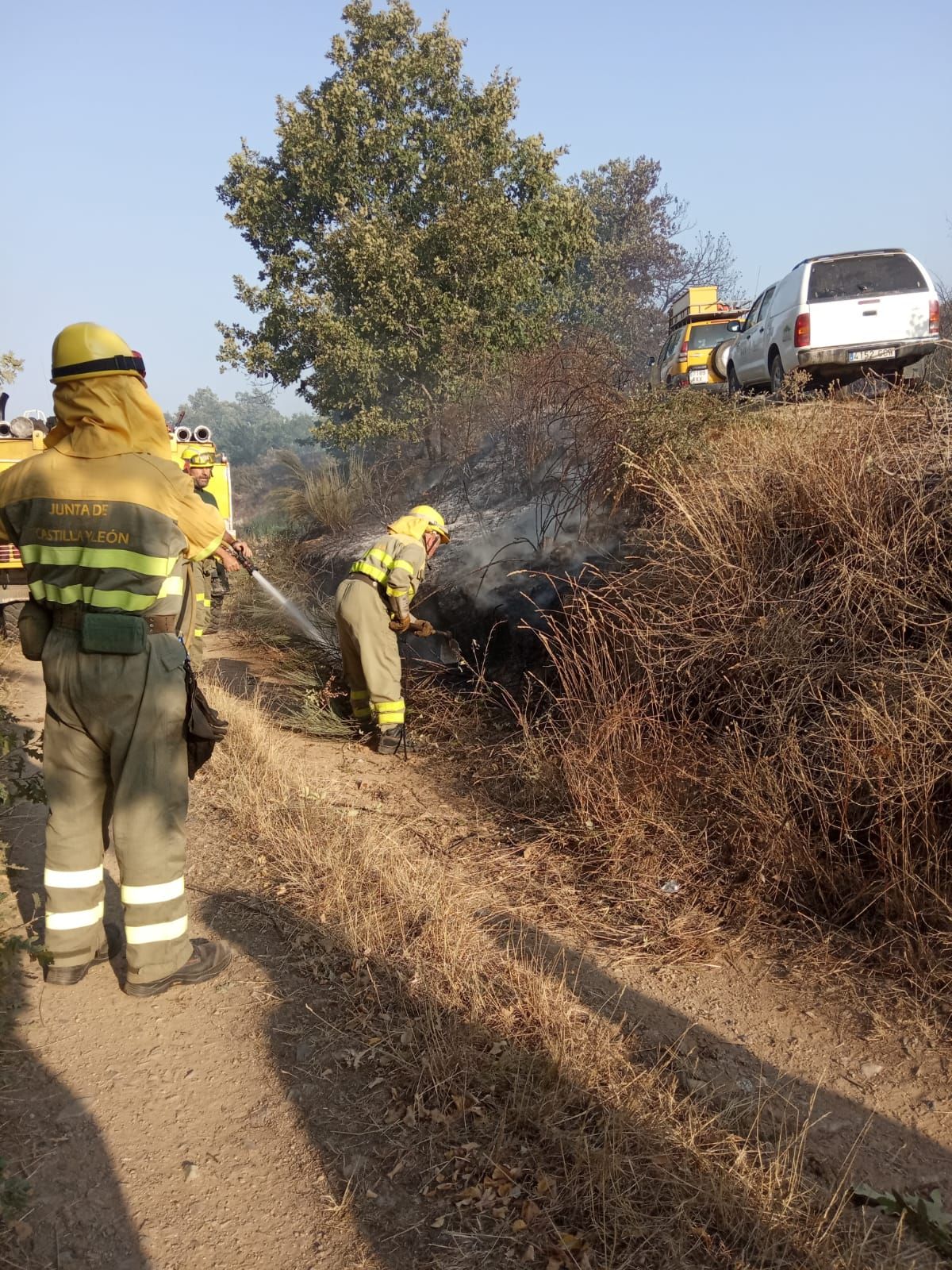 Incendio declarado en Figueruela de Abajo