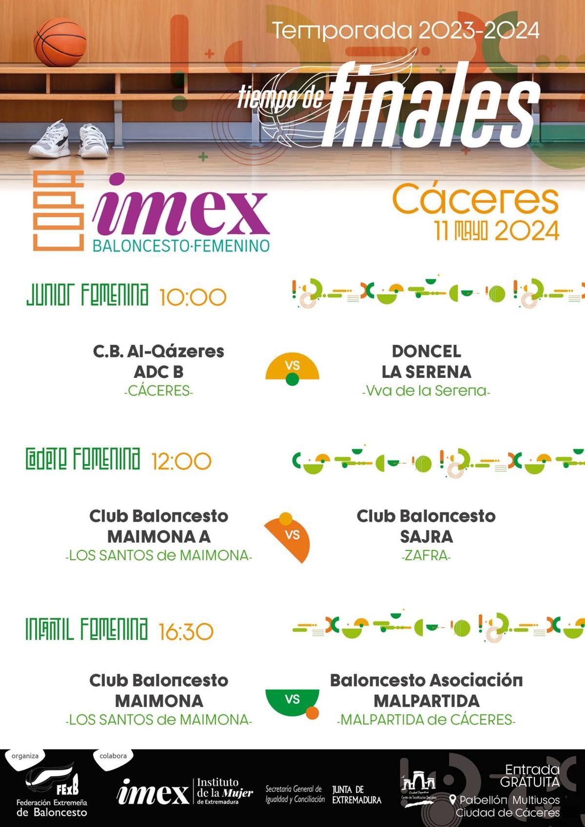 Cartel de las finales de la Copa IMEX.