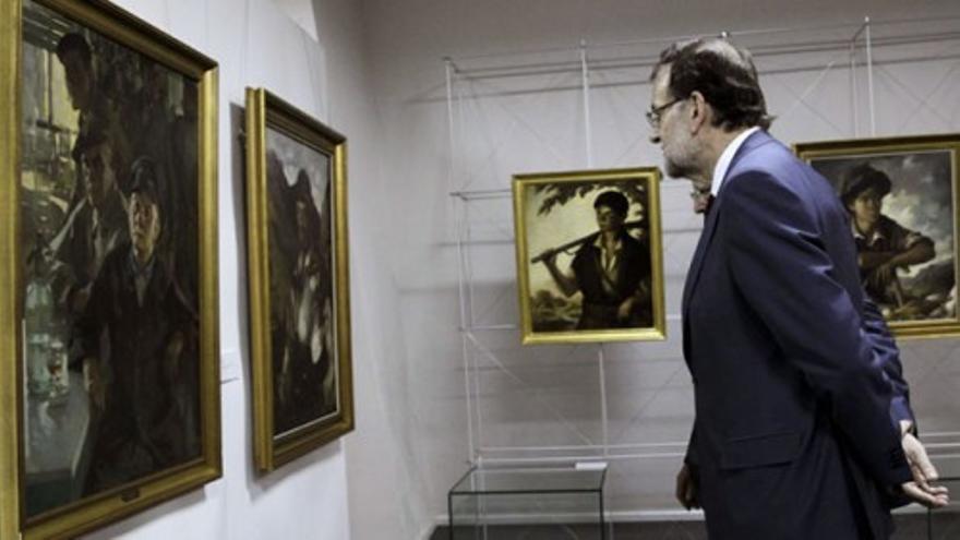 Kazajistán y Rajoy disfrutan de la pintura española