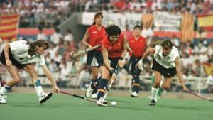 Las ‘chicas de oro’ de hockey sobre hierba.