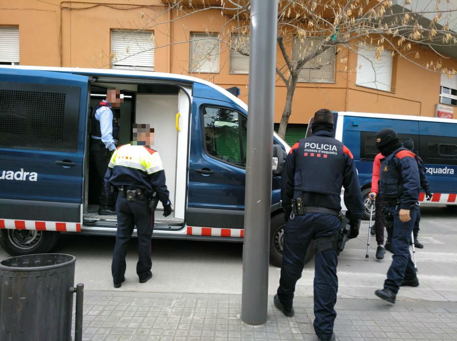 Dispositiu antidroga dels Mossos a la demarcació de Girona