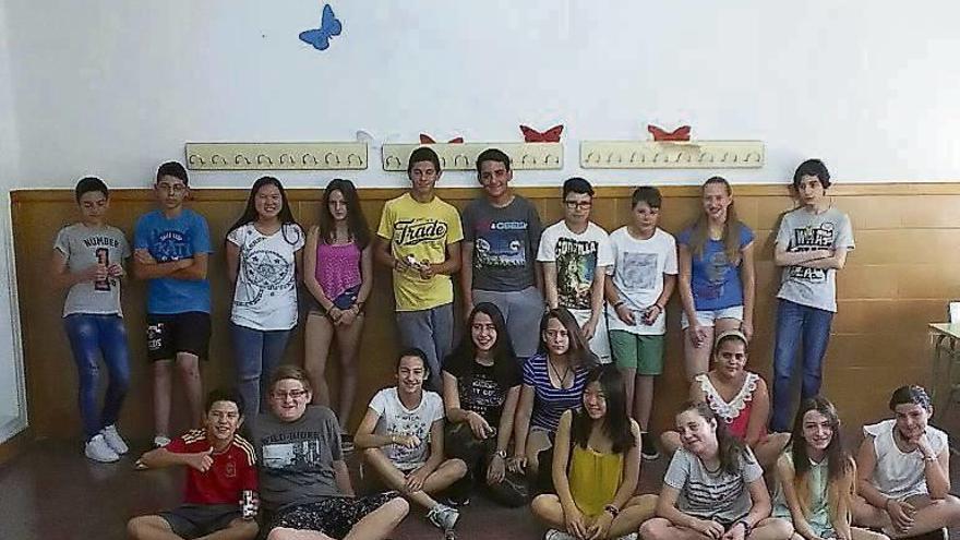 Alumnos del centro de Alcañices.