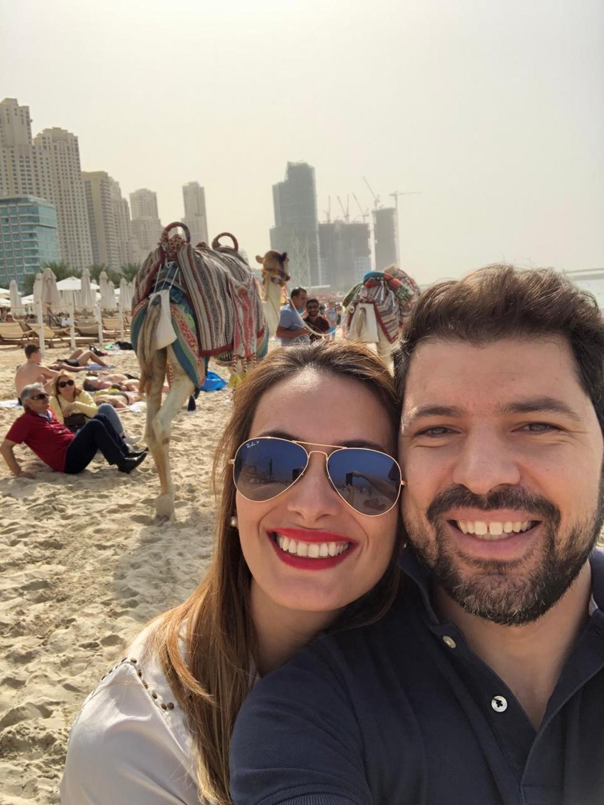 Raquel y Ali, en Dubai.