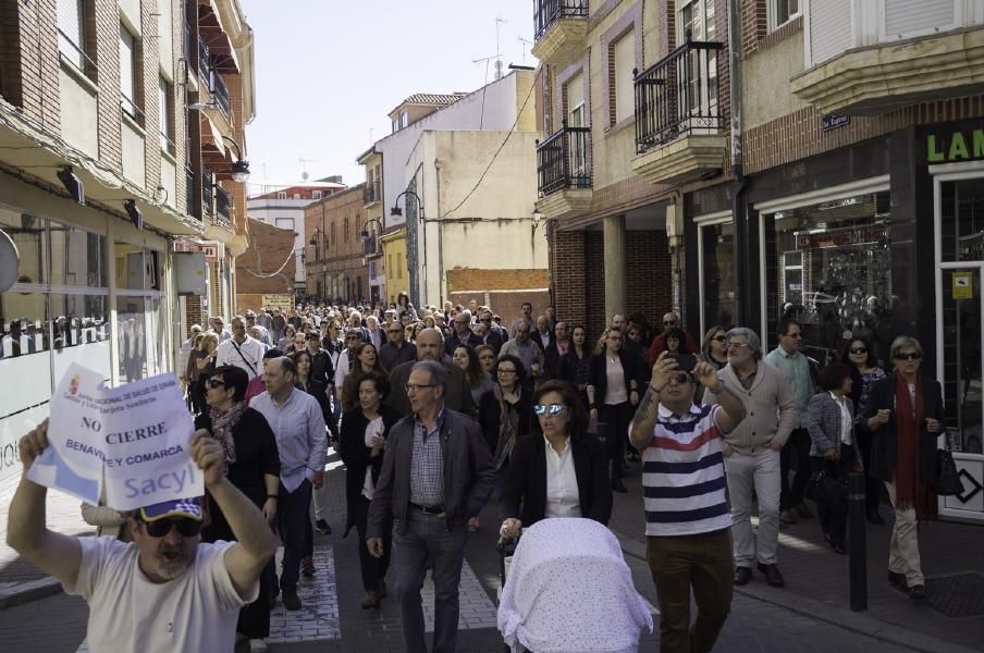 Manifestación sanitaria en Benavente