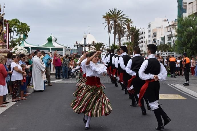 Ofrenda a San Ginés, en Arrecife