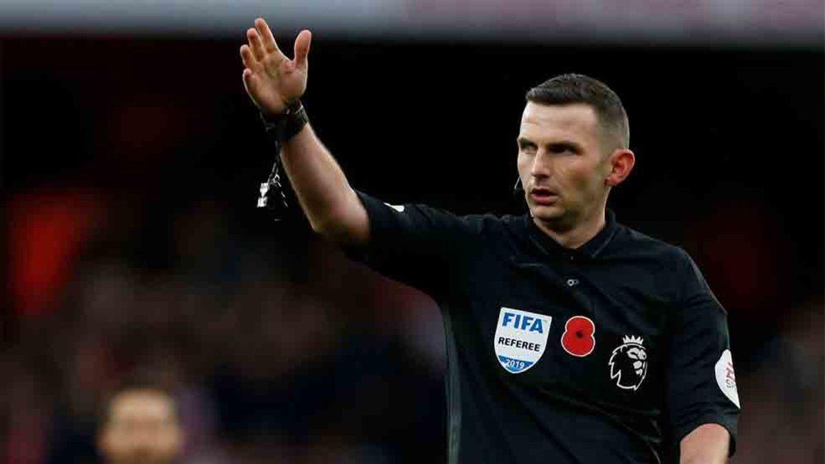 Michael Oliver pitará al Valencia en Champions