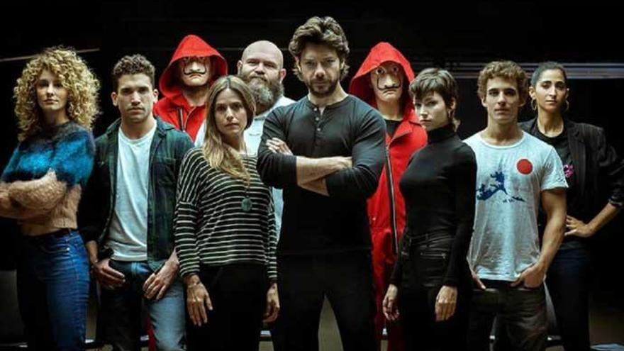 Elenco de &#039;La Casa de Papel&#039;.