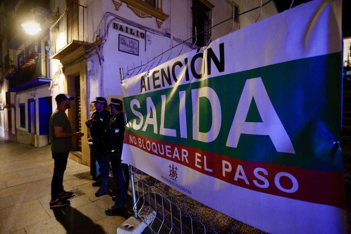 Dispositivo de la Policía Local en Córdoba durante las Cruces de Mayo.