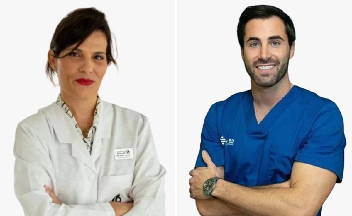 Los doctores Andrea Bernabeu y David Beneito